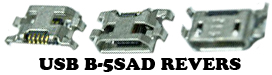 U19  Micro USB B-5SAD REVERS   (SMD) 
