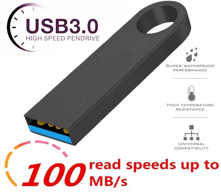 -  USB3.0 64 Gb 100 mBit/sek