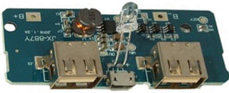   USB       18650; Li-Pol (3,7..4,2 ),  - microUSB 1;  - 2USB 2*1 5 /EM-847/ 
