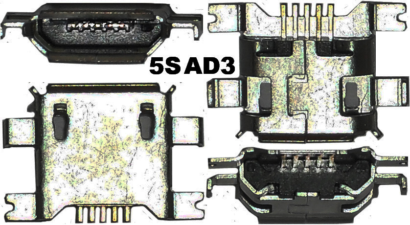 U23  Micro USB B-5SAD3   (SMD) 