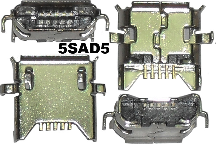 U25  Micro USB B-5SAD5   (SMD) 