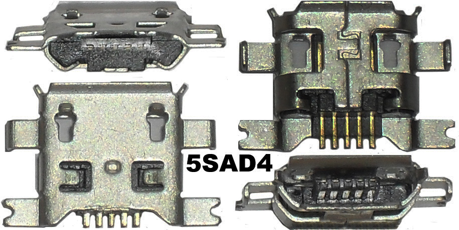U24  Micro USB B-5SAD4   (SMD) 
