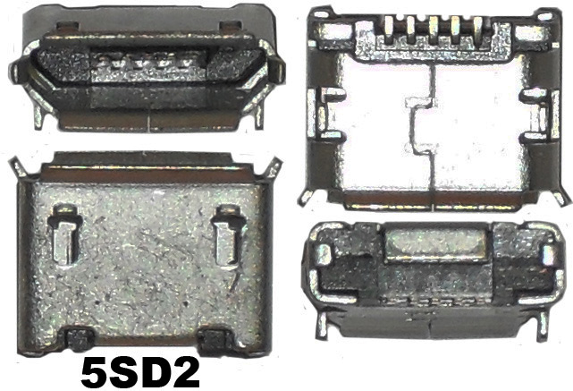 U03  Micro USB AB-5SD2   (SMD) 