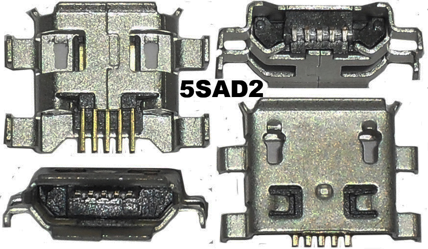 U22  Micro USB B-5SAD2   (SMD) 