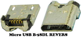 U37  Micro USB B-5SDL REVERS   (SMD) 